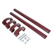 БУЛАТ РС-03.500.8017 коричневый, регулируемая, ручка скоба для аллюм. и ПВХ дверей,(АРД-03)(16)