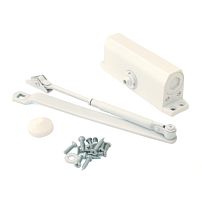 NOTEDO Доводчик дверной  DC-030 WHITE до 35 кг белый (10) NOTEDO Доводчик дверной  DC-030 WHITE до 35 кг белый (10)