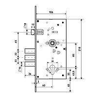 БУЛАТ ЗВ4-3(16).60.85.08 хром, без ручек, без ц/мех.,б/о. Корпус замка для металлических дверей (12) БУЛАТ ЗВ4-3(16).60.85.08 хром, без ручек, без ц/мех.,б/о. Корпус замка для металлических дверей (12)