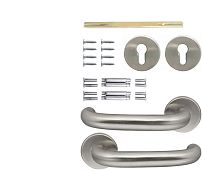 Крит РФ-5558-НЖ нержав.сталь с накладками арт.00378 Комплект ручек (20) Крит РФ-5558-НЖ нержав.сталь с накладками арт.00378 Комплект ручек (20)