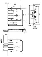 Симеко ЗВ1*3 4 ригеля, 3 кл. Замок врезной тяж.(10) Симеко ЗВ1*3 4 ригеля, 3 кл. Замок врезной тяж.(10)