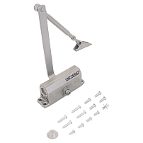 NOTEDO Доводчик дверной  DC-040 GRAY до 40 кг серый (10)
