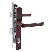 БУЛАТ ЗВ4-1.20.01.8017 коричневый БЕЗ МЦ Замок для КАЛИТКИ врезной с ручкой