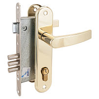 Рязань ЗВ 4-3 латунь 78102 м/о 85мм Замок врезной с/руч (12) Рязань ЗВ 4-3 латунь 78102 м/о 85мм Замок врезной с/руч (12)