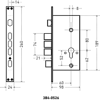 АЛЛЮР ЗВ4-0526 GP-R золото без ц/м с/руч Замок врезной тяж  (12) АЛЛЮР ЗВ4-0526 GP-R золото без ц/м с/руч Замок врезной тяж  (12)