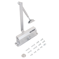 NOTEDO Доводчик дверной  DC-070 SILVER до 70 кг серебро (10)