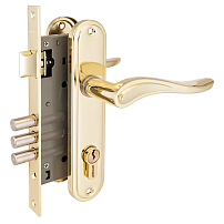 АЛЛЮР 102/3 GP латунь Замок врезной с/руч (12) АЛЛЮР 102/3 GP латунь Замок врезной с/руч (12)