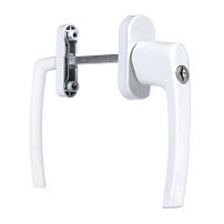 Ручка балконная с кл.асимметр.SIGMA BHS 02 9016 белая (30)