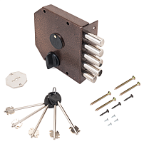 Гардиан 20.05 Правый 5кл (ЗК.503Н-02/124) вертик. ключ. ЗД б/о Замок накладной тяж (6) Гардиан 20.05 Правый 5кл (ЗК.503Н-02/124) вертик. ключ. ЗД б/о Замок накладной тяж (6)