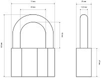 СТАНДАРТ AL-780 d12,5мм ЕВРОПАКЕТ Замок навесной (80,20,10) СТАНДАРТ AL-780 d12,5мм ЕВРОПАКЕТ Замок навесной (80,20,10)