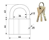 Soller №70 Замок навесной (60,6!!!)