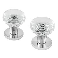 ALLUR ART COLLECTION "OXFORD" CP/GL (56225) хром/стекло Комплект ручек (20)