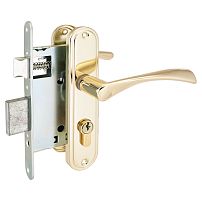 АЛЛЮР  ЗВ 4-103 GP латунь Замок врезной с/руч (20)