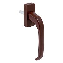 Ручка для пластик.окон ИРИС штифт 35 мм корич. Упакованная (100)