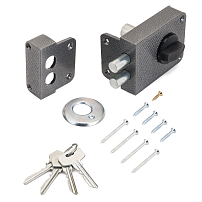 СТАНДАРТ Россия ЗН1-3С серебро Замок накладной (16) СТАНДАРТ Россия ЗН1-3С серебро Замок накладной (16)