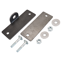 Домарт Проушина гаражная 50*150 (толщ.4мм) планка, крепеж б/п d 15мм (10) 