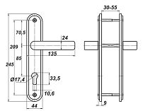 Балашиха НР 0701 для замков ЗВ4 713 / ЗВ4 703 мед. антик. м/о 85мм Комплект ручек (10) Балашиха НР 0701 для замков ЗВ4 713 / ЗВ4 703 мед. антик. м/о 85мм Комплект ручек (10)