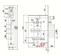 Рязань ЗВ 4-3/85К б/о без ЦМ м/о 85мм 79059 Замок врезной тяжелый (12) Рязань ЗВ 4-3/85К б/о без ЦМ м/о 85мм 79059 Замок врезной тяжелый (12)