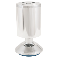 Soller опора мебельная 50*100 регулируемая 001А алюминий мат.хром (100)