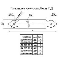 Н.Новгород  пластина декоративная ПД-200-25-2-S черный матовый (4)
