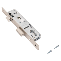 KALE 153  25mm W/B никель б/о, б/н,б/мех.секр., м/о 85мм Замок врезной б/руч (30)