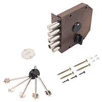 Гардиан 20.05 Левый 5кл (ЗК.503Н-02/124) вертик.ключ.ЗД б/о Замок накладной тяж (6)