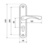 АЛЛЮР 103-1 85 мм CP хром Комплект ручек (20)