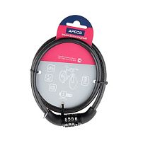 Апекс PD-82-65СМ (65см) d8мм кодовый Замок велосипедный тросовый (78,26) Апекс PD-82-65СМ (65см) d8мм кодовый Замок велосипедный тросовый (78,26)