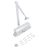 NOTEDO Доводчик дверной DC-120 легкий характер SILVER до 140 кг серебро (10) NOTEDO Доводчик дверной DC-120 легкий характер SILVER до 140 кг серебро (10)