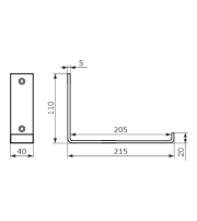 Домарт Кронштейн  LOFT 200 мод.2 черный (10)