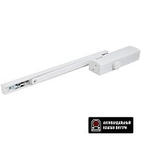 БУЛАТ Доводчик дверной PROFI (ПРОФИ) ДД 802/5 BH-W (25-120кг) белый со скольз.тягой, морозостойкий