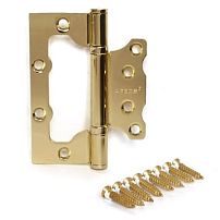 AVERS 100х75х2,5-B2-G золото 2 подшип.без врезки Петля дверная (100,20) AVERS 100х75х2,5-B2-G золото 2 подшип.без врезки Петля дверная (100,20)