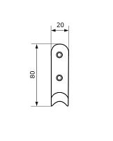 Домарт крючок-вешалка 1-рожковый хром (50) Домарт крючок-вешалка 1-рожковый хром (50)