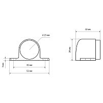 СТАНДАРТ 8501 WW пушка мат.белый ограничитель дверной ЕВРОПАКЕТ (600,50)