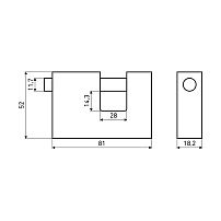АЛЛЮР ВС1Ч-780 d12мм Замок навесной (36,6) АЛЛЮР ВС1Ч-780 d12мм Замок навесной (36,6)