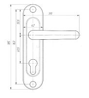 Зенит РФ1-60.02 медь к замку ЗВ 7-60 Комплект ручек (20) 