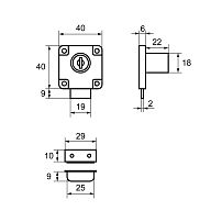 StahlBuro 138-22М с ответ.пл. замок мебельный (240,12)