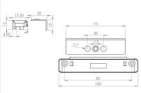 Защелка балконная магнитная для пластиковых дверей (100,5!!!) Защелка балконная магнитная для пластиковых дверей (100,5!!!)