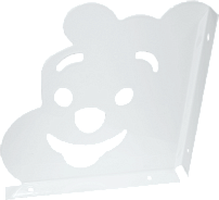 Кунгур кронштейн 180*180 белый Мишка (левая и правая) (10!!!) Кунгур кронштейн 180*180 белый Мишка (левая и правая) (10!!!)