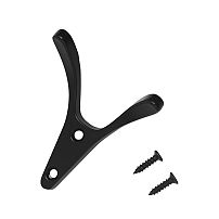 СТАНДАРТ 206 BL матовый черный ЕВРОПАКЕТ крючок-вешалка (600,50) (360,60) СТАНДАРТ 206 BL матовый черный ЕВРОПАКЕТ крючок-вешалка (600,50) (360,60)