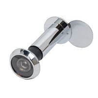 ЗАМКОФФ ГД d=16 (30) мм 65-90мм пластик хром Глазок дверной  (1000,50)