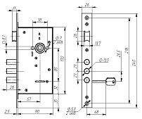Д-град Зенит ЗВ9-6  сувальдный,  ЗЩ б/о  м/о 85 Замок врезной б/руч (12) Д-град Зенит ЗВ9-6  сувальдный,  ЗЩ б/о  м/о 85 Замок врезной б/руч (12)