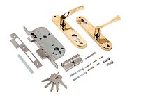 Д-град Зенит ЗВ7-70.4 золото-лак Замок врезной с/руч (15)