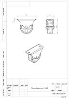 Ролик выкатной h-44 цинк Кунгур (150,10!!!)