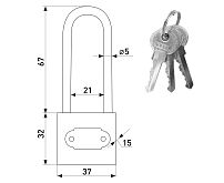 Soller 364-38L длин.дужка (38мм) Замок навесной (120,6!!!) Soller 364-38L длин.дужка (38мм) Замок навесной (120,6!!!)